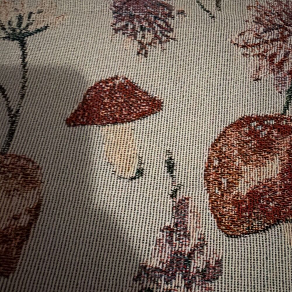 Mushroom Fungi Tapestry Afghan Throw 50x60. BOHO. Fun.New w/out Tags.Ships Fast! - Picture 3 of 11